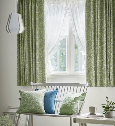 ②川島織物セルコンウイリアムモリスシェード(左操作/ドラム式)